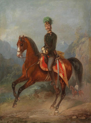 Carl Martin Ebersberg - Equestrian Portrait Of An Austrian Field Marshal Lieutenant.webp