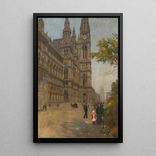 La nouvelle mairie - Carl Moll — oprawiony obraz na ścianie