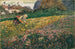 Młoda dziewczyna na kwiecistym łące - Carl Moll — widok dzieła