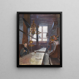 Schifferhaus w Lübeck - Carl Moll — oprawiony obraz na ścianie