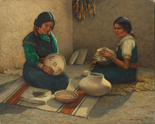 Peintres de poterie hopi - Carl Moon — widok dzieła
