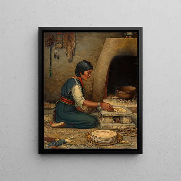 Carl Moon - Hopi Woman Making Piki.webp