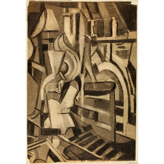 Carl Newman - AbstractSeated Figure.webp