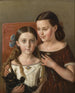 Sigrid i Anna Mazer, siostrzenice artysty - Carl Peter Mazer — widok dzieła