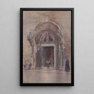 Carl Pippich - Eingang zum Dom von Curzola.webp