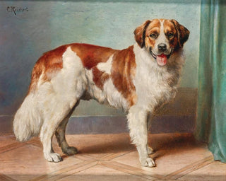 Un Saint-Bernard - Carl Reichert — widok dzieła