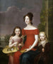 Caroline Friederike Mathilde z Wirtembergii z dwójką dzieci - Carl Rothe — widok dzieła