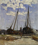 Studium do portu w Dordrecht 1880 Muzeum sztuki w Göteborgu - Carl Skånberg — widok dzieła