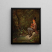 Le pêcheur au ruisseau de la forêt - Carl Spitzweg — oprawiony obraz na ścianie