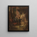 Le peintre dans l'atelier - Carl Spitzweg — oprawiony obraz na ścianie