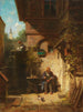 Czekając na gazetę - Carl Spitzweg — widok dzieła