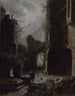 Scena w świetle księżyca z ruinami zamku - Carl Spitzweg — widok dzieła