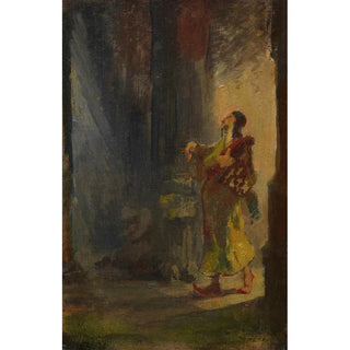 Carl Spitzweg - Strae in Kairo Trk findet eine Rose.webp