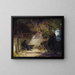 Le ermite devant sa retraite - Carl Spitzweg — oprawiony obraz na ścianie