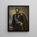 Oskar I 1799-1859 Król Szwecji i Norwegii - Carl Staaff — oprawiony obraz na ścianie