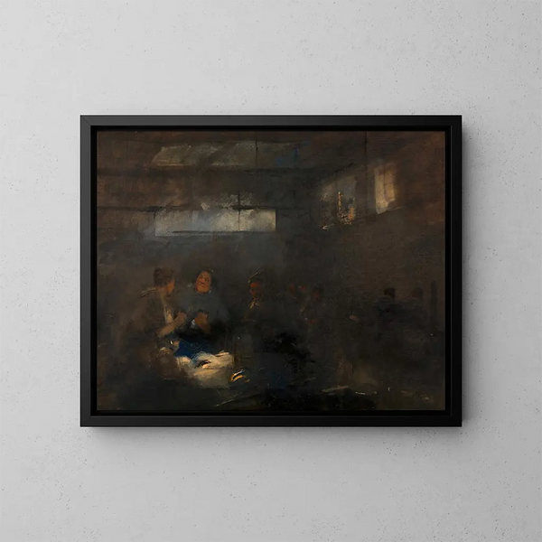 Halle aux poissons - Carl von Merode — oprawiony obraz na ścianie