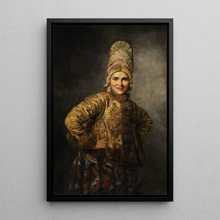 Mariée russe - Carl Wenig — oprawiony obraz na ścianie