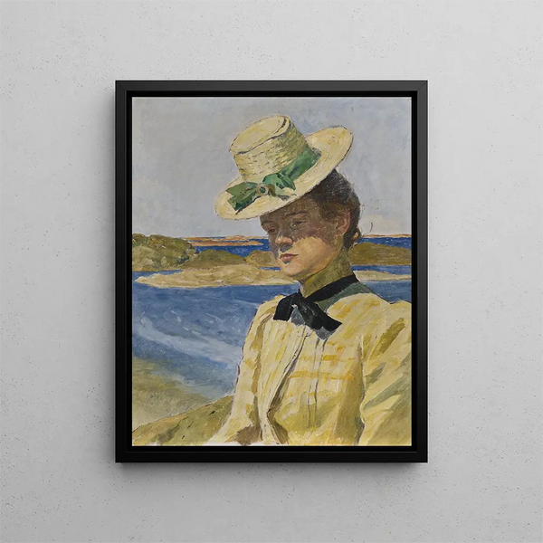 Mademoiselle Agnès Cleve - Carl Wilhelmson — oprawiony obraz na ścianie