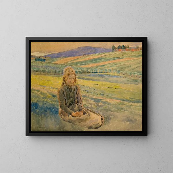 Wieczór letni - Carl Wilhelmson — oprawiony obraz na ścianie