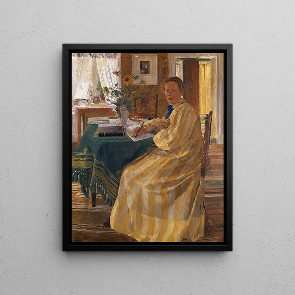 La sœur des artistes - Carl Wilhelmson — oprawiony obraz na ścianie