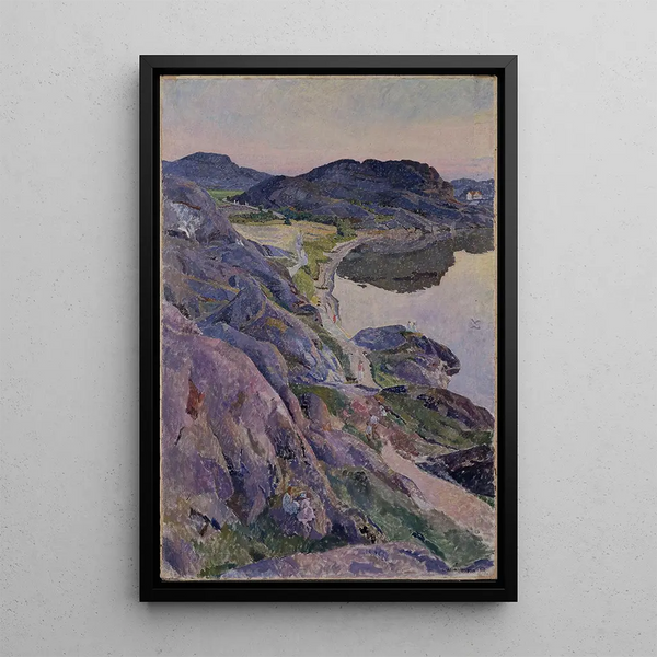 La route de Bgevik - Carl Wilhelmson — oprawiony obraz na ścianie
