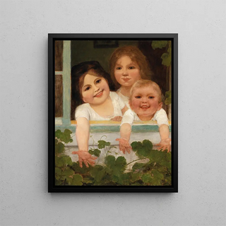 Carl von Bergen - Three Children at the Window.webp
