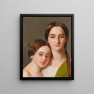 Carl von Saar - Bildnis Alexandrine Pazzani und Caroline von Saar.webp