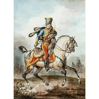 Carle Vernet - Captain of the 7th hussards regiment of Mr de Martot.webp