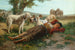 La Sieste des Chevriers - Carlo Ademollo — widok dzieła