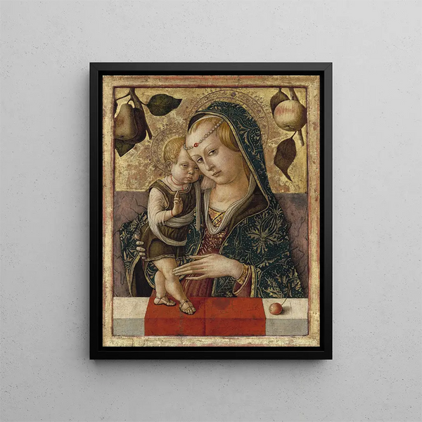 Matka Boska z Dzieciątkiem - Carlo Crivelli — oprawiony obraz na ścianie
