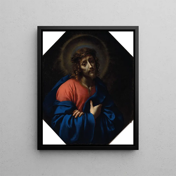Oto mężczyzna - Carlo Dolci — oprawiony obraz na ścianie