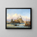 Wenecja, wejście do Wielkiego Kanału z Santa Maria della Salute i Punta della Dogana - Carlo Grubacs — oprawiony obraz na ścianie