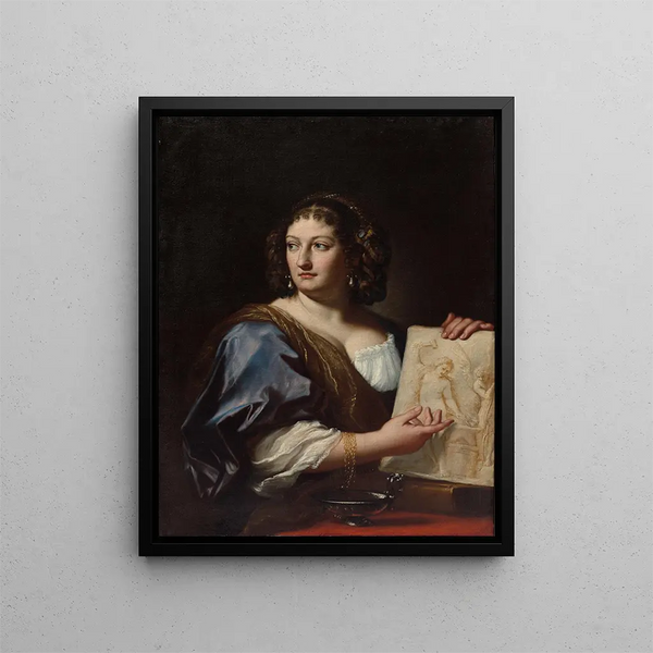 Portret Franceski Gommi Maratti - Carlo Maratti — oprawiony obraz na ścianie