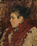 Le châle rouge - Carlos Federico Sáez — widok dzieła