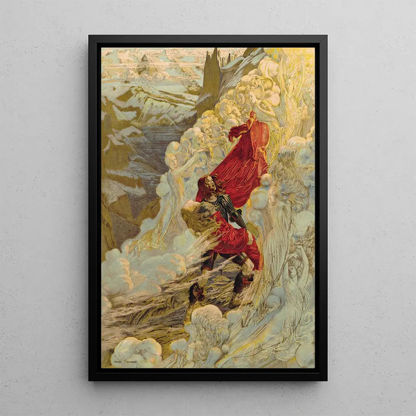 Fervaal - Carlos Schwabe — oprawiony obraz na ścianie