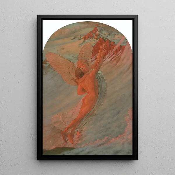 L'Idal - Carlos Schwabe — oprawiony obraz na ścianie