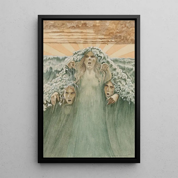 Reprodukcja obrazu La Vague - Carlos Schwabe