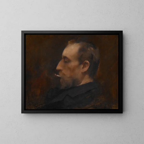 Portret mężczyzny - Carolus-Duran — oprawiony obraz na ścianie