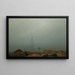 Plaża morska we mgle - Caspar David Friedrich — oprawiony obraz na ścianie
