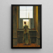 Kobieta przy oknie - Caspar David Friedrich — oprawiony obraz na ścianie