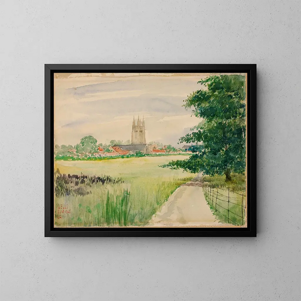Katedra w Wells, Anglia - Cass Gilbert — oprawiony obraz na ścianie