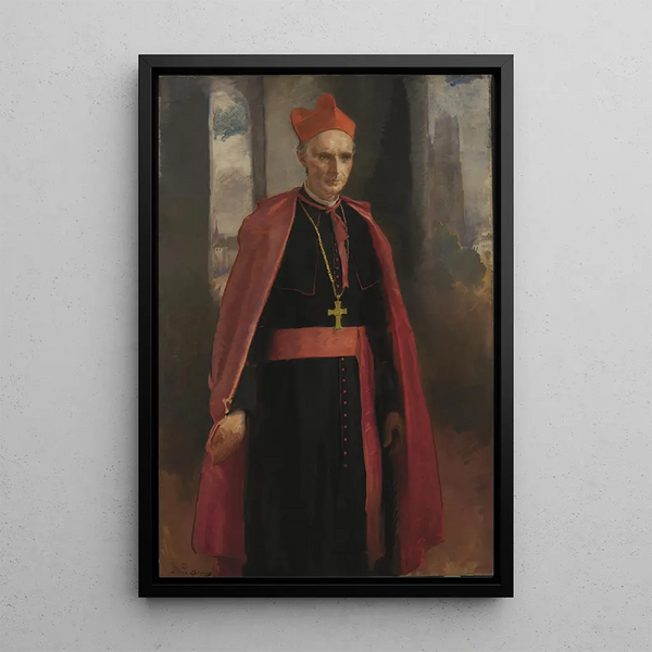 Cardinal Mercier - Cecilia Beaux — oprawiony obraz na ścianie