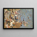 La plage, figures sur la plage - Cecilio Pla y Gallardo — oprawiony obraz na ścianie