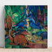 Reprodukcja obrazu Jeleny w lesie II - Franz Marc