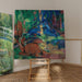 Reprodukcja obrazu Jeleny w lesie II - Franz Marc