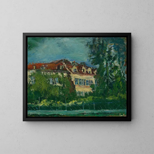 pejzaż z domem - Chaïm Soutine — oprawiony obraz na ścianie