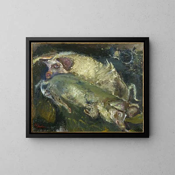 Świnie - Chaïm Soutine — oprawiony obraz na ścianie