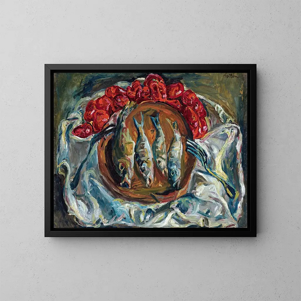 Ryby i pomidory - Chaïm Soutine — oprawiony obraz na ścianie