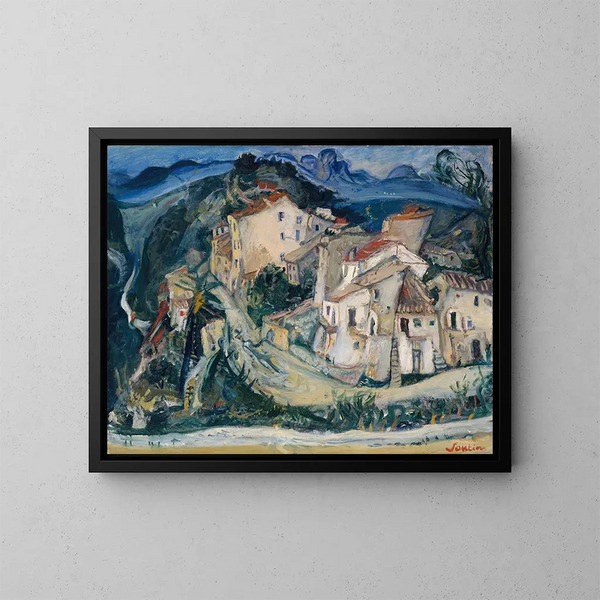 Widok na Cagnes - Chaïm Soutine — oprawiony obraz na ścianie