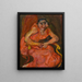 Kobieta w różu - Chaïm Soutine — oprawiony obraz na ścianie